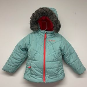Columbia toddler girls winter snow / ski coat